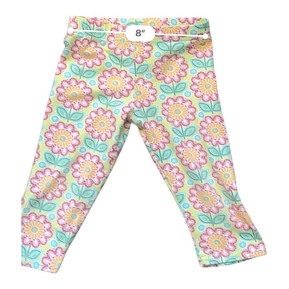 Rare Editions floral multicolor pull-on leggings Girls 2T elastic waist - Picture 5 of 8